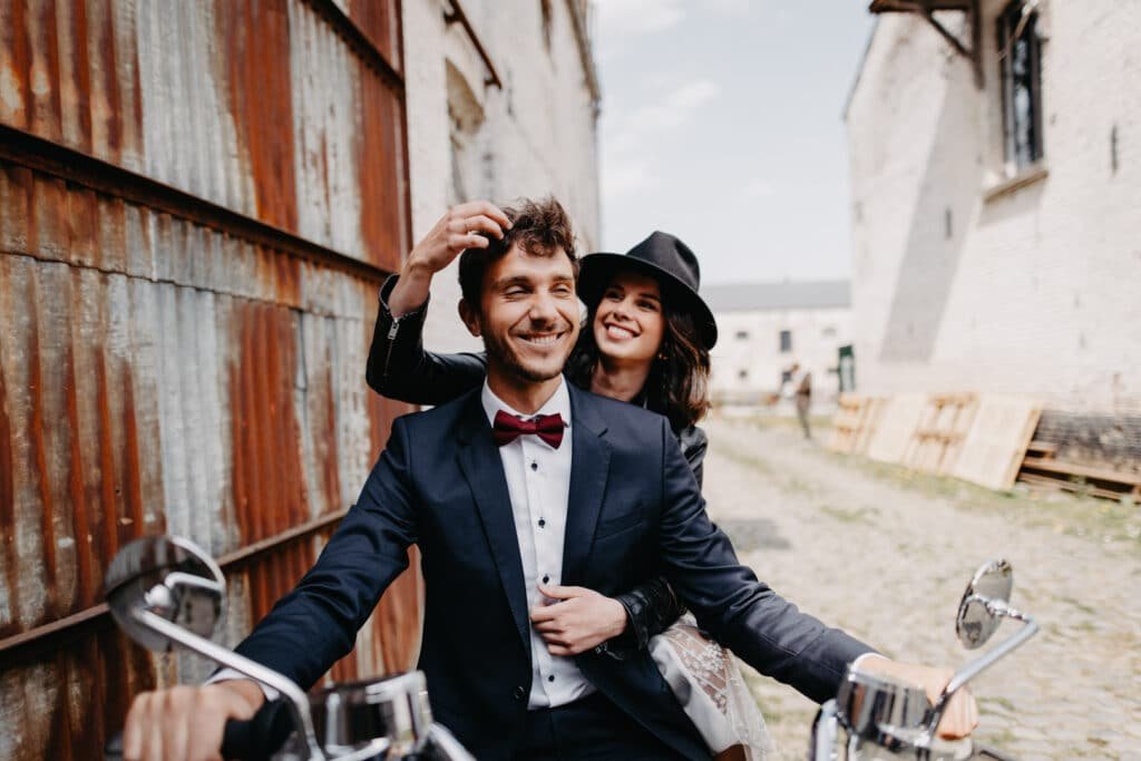 Séance photo de couple par Maxime du Bus à la mer du Nord